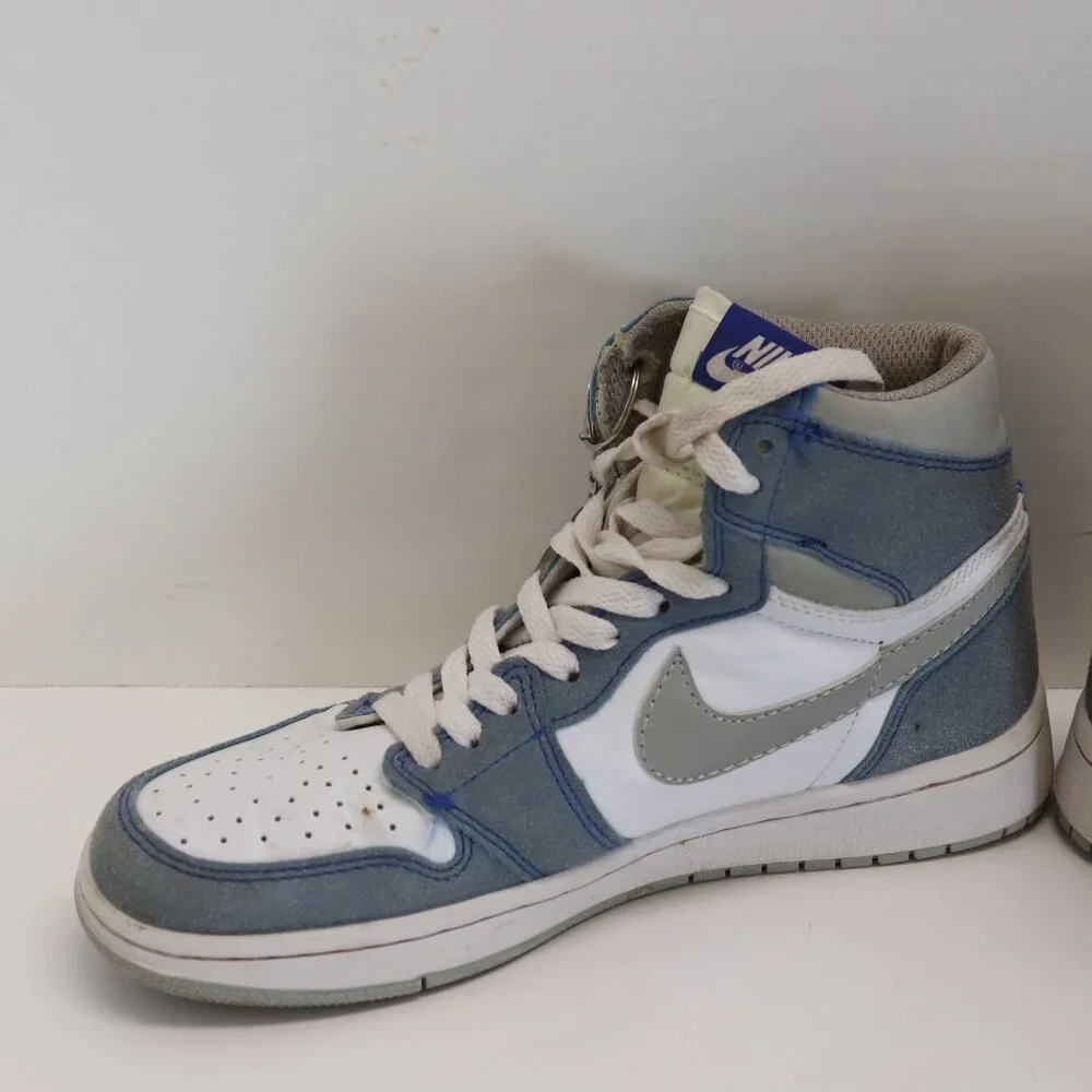 Nike Air Jordan Women's Athletic Shoes‎ Gray and White High Tops Size 7